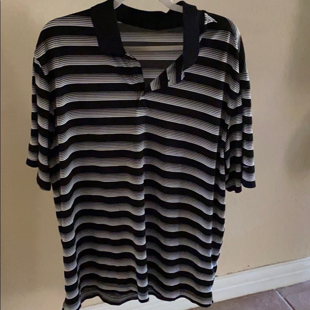 Men’s Striped Golf Polo